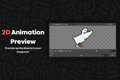 2D Animation Preview showing a sprite animation in Unity's Inspector